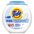Tide PODS Free & Gentle, Liquid Laundry Detergent Pacs, 76 Pack-Hypoallergenic. Dermatologist Tested. Free of dyes and perfumes