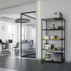 Seville Classics 5-Tier NSF Steel Shelving - Black - 72" H x 36" W x 18" D-1 Year Limited Manufacturer Warranty