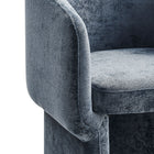 Modway Verity Barrel Back Chenille Dining Armchair - Slate Blue-10