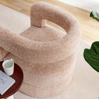 Modway Jaylin Upholstered Chenille Accent Chair - Blush-U-Shaped Frame