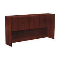 Office Star Napa Collection Credenza Hutch, Mahogany-Features 1" top and end panels