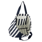 Gry Mattr Striped Summer Tote Bag - Navy-15.3" W x 21.5" H x 7” D