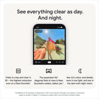 Google Nest Wired Doorbell (3rd Gen) - Snow-When it’s dawn, dusk or dimly lit, you’ll see richer colour and details with improved low-light performance. And you’ll see better when it’s dark with improved night vision.
