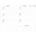 Quo Vadis Texthebdo Weekly Planner - August to July - 16 cm W x 24 cm H - Assorted Colours - French-1 colour grid on white paper