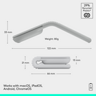 Logitech Mobi Fold Ultra-Portable Travel Mouse - Off-White-10