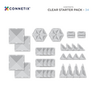 Connetix Clear Starter Pack - 34 Pieces-The set includes an inspiration booklet