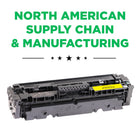 CIG HP 410A Remanufactured Toner Cartridge - Standard Yield - Yellow-2-year warranty with 100% performance guarantee