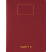 Moleskine Student Ruled XXL Soft Cover Journal - 8.5" x 11" - Cranberry Red-Cardboard cover