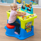Simplay3 Creative Kids Art Desk-Attached rotating seat for active sitting