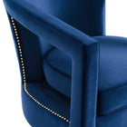 Modway Frolick Performance Velvet Armchair - Navy-9