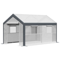 Outsunny 7' x 12' x 7' Heavy Duty Walk-In Greenhouse- Ideal for cultivating plants, flowers, and landscapes efficiently and quickly all season long
 