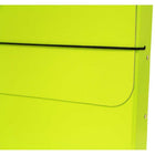 JAM Paper Thick Portfolio File Carrying Case with Elastic Band - 10 x 1 1/4 x 13 1/4 - Lime Green-Made from durable, sturdy chipboard material and feature a black elastic band closure designed to keep documents secure