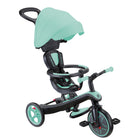 Globber Trike Explorer - Mint-4-in-1 tricycle and balance bike for toddlers aged 10 months+ and kids 2 to 5 years, offering maximum product use across different stages