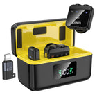 HOCO Wireless Microphones for Type C Adapter and Charging Case-Magnetic design allows easy attachment and secure placement during recording