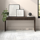 Hudson&Canal Lawrence 64" Wide Rectangular Fluted Console Table - Alder Brown-Clean with a soft, dry cloth and no harsh chemicals or abrasive cleaning materials