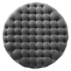 Modway Amour Tufted Button Large Round Performance Velvet Ottoman - Grey-6