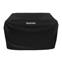 Kenmore 65" Gas Grill Cover - Black-The soft, waterproof vinyl is easy to clean and features heavy duty-gauge polyester backing for added durability.