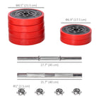 Soozier Adjustable Dumbbells Set - 66 lb Free Weight Set with Connector - 2 in1 Dumbbell Set-Made with iron sand and plastic to avoid damaging the floor and is suitable for home use 