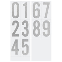 Creative Start Reflective Numbers - 3" and 4" - 50 Pack-This set includes 50 reflective numbers in 3" and 4" sizes for clear visibility in low-light conditions