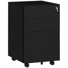 Vinsetto Steel Letter/A4/Legal Filing Cabinet - Black-3 drawers store your office supplies
