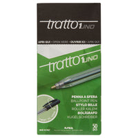 Tratto Ballpoint Pens - Medium - Black - 50 Pack-Ballpoint