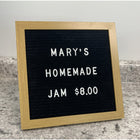 Cosco Vinyl/Felt, Letterboard with 290 Interchangable Letters, Numbers, Symbols - 10" x 10" - Black-Ideal for home, office, retail, or events, the 10" x 10" size is perfect for desks, counters, or wall displays