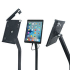 Futech Floor iPad Stand - 10" x 7" - Black-360 degree Rotation, horizontal and vertical orientation