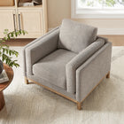 Modway Roscoe Fabric Armchair - Pewter-Pocket Coil + Sinuous Springs