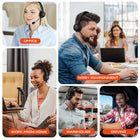 Delton 50X Noise Canceling Mono Bluetooth Computer On-Ear Headset - Black-The delton wireless headset is crafted with a comfortable headband, designed for extended wear without causing discomfort.