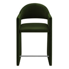 Modway Talia 37" Performance Velvet Counter Stool - Moss Green-Arrives Fully Assembled