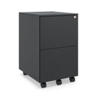 Ceha Canada 2-Drawer Metal Pedestals - Black-EFFICIENT SPACE UTILIZATION & SECURITY: Optimize your file organization with this compact file cabinet that provides ample storage without taking up much floor space. Rest assured of the safety and privacy of your documents with the included key lock