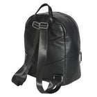 Nicci Backpack with Front Zipper Pocket - Black-Main zipper entry