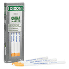 Dixon China Markers - White - 12 Pack-Marks are water resistant and colourfast