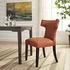 Modway Curve Fabric Dining Chair - Orange-Webbing and Zigzag Spring Support