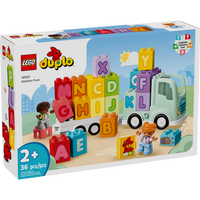 LEGO DUPLO Town Alphabet Truck Building Block Set-Construction toy that teaches toddlers to recognize letters and colours