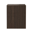 Manhattan Comfort Linda 24" Modern 2-Drawer Nightstand - Walnut Brown-Perfect for Bedside Storage, Lamps or Display Items