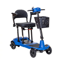 Monarch Genie Ultralight Folding Mobility Scooter - Blue-Ultra lightweight 12 kg design supports easier lifting transport and storage