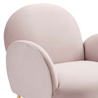 Modway Transcend Performance Velvet Armchair - Pink-Chair Weight Capacity: 331 lb