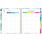 Emily Ley Simplified 2026-27 Weekly/Monthly Planner - 11" x 9" - Savannah Blooms - Bilingual-One month per two page spread has unruled daily blocks, a lined to-do section, a “simplicity tip” to help you plan and a tab for easy navigation.