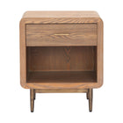 Zuo Vidaz Side Table - Brown-Wood Veneer MDF square shape tabletop