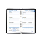 Staples 2027 Weekly/Monthly Planner - 8" H x 4-7/8" W - Black - Bilingual-Page size: 8" H x 4-7/8" W