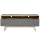Modway Origin 47" TV Stand - Natural Grey-Durable Particleboard Construction