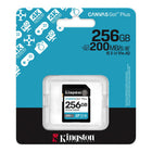 Kingston 256 GB SDXC Canvas Go Plus Gen4-U3 & V30 speed performance