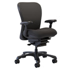 Nightingale CXO Mid Back Chair - Black -Easy to use, padded, 4D-adjustable arms with lockable vertical, horizontal, swivel, and front/back movement