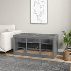 PawHut Wooden Hamster Cage Rat Cage with Slide & Tray - Grey-Large lockable opening door for easy access and maintenance