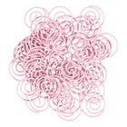 JAM Paper Circular Paper Clips - Round - Baby Pink Pastel - 50 Pack- Premium paper clips made from high quality vinyl coated steel wire