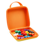 Plus-Plus BIG Travel Case - Set of 15-Each BIG piece measures 2" x 1.125" (50mm x 30mm) & the Travel Case measures 7.5" length x 7.5" width x 2.3" height