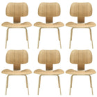 Modway Fathom Dining Chairs - Natural - 6 Pack-Perfect for dining or work use