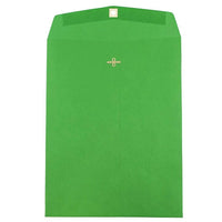 JAM Paper 10" x 13" Recycled Open End Catalog Envelopes with Clasp Closure, Green, 25 Pack (87519a)-10" x 13"