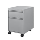 Ceha MKGR Series Box File Mobile Pedestal - Metallic Grey -Lockable central system with 2 keys for secure storage